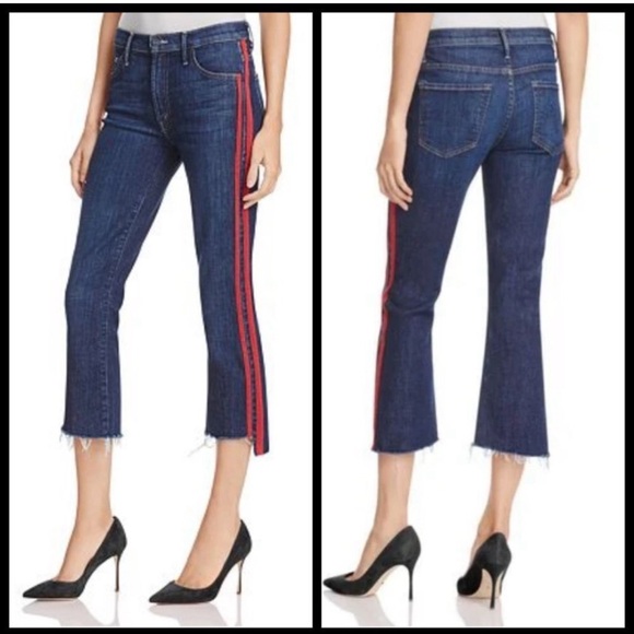 Mother Insider Crop Step Fray speed racer jeans 25 - Picture 2 of 14